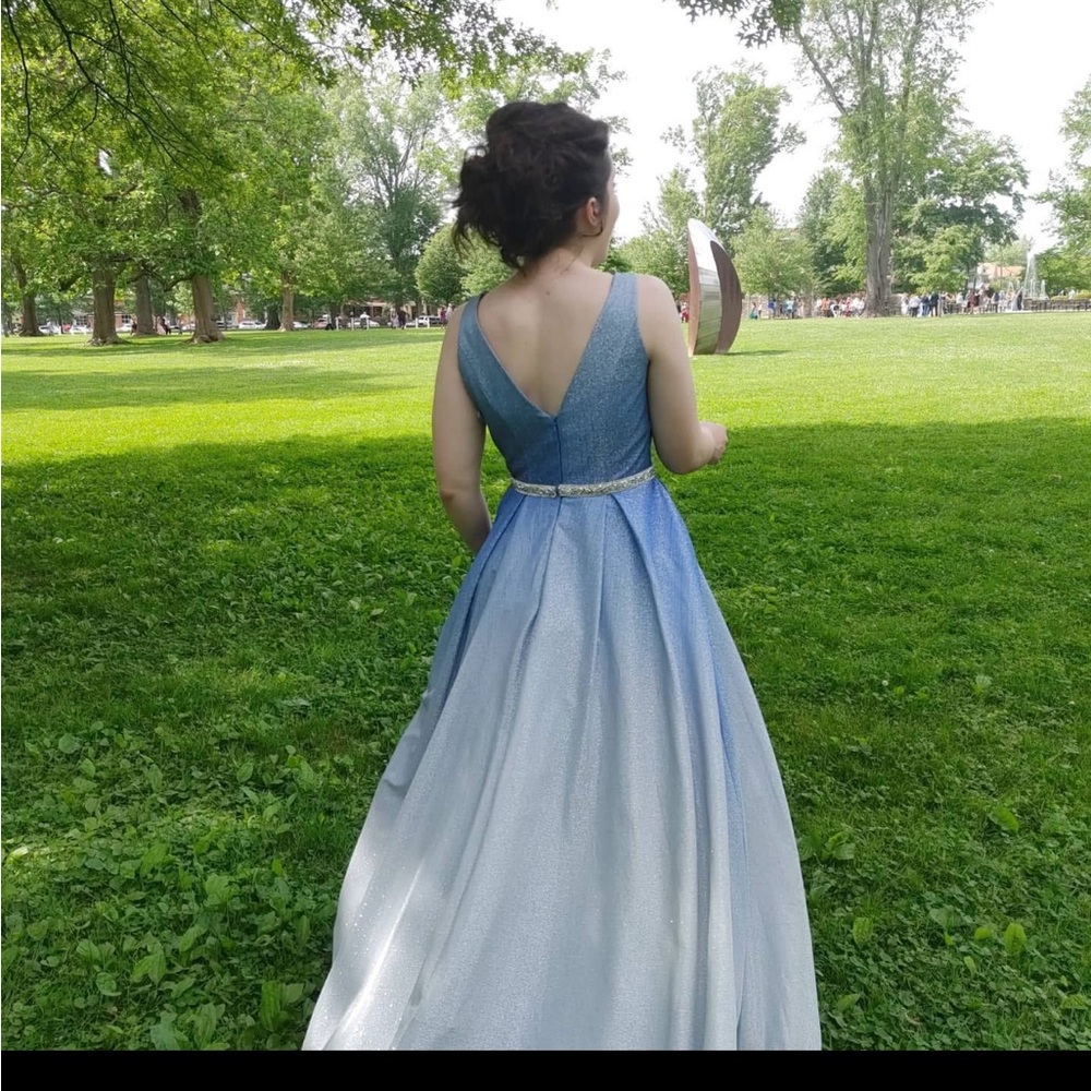 Blue Sparkly Gown/Prom Dress - Picture 2 of 3